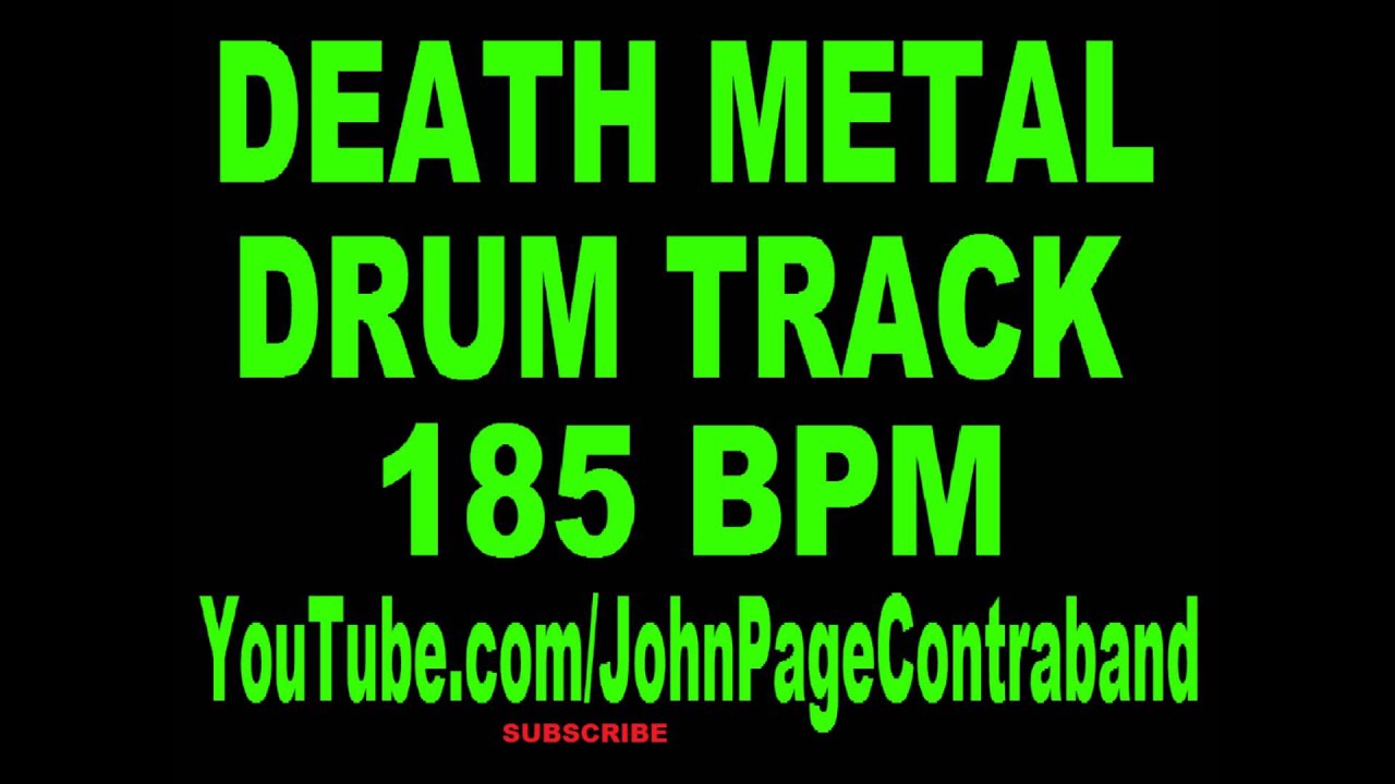 Death Metal Drum Track 185 BPM FREE Backing Track