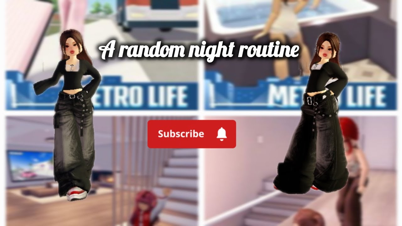 A Random night routine | metro life | Roblox 