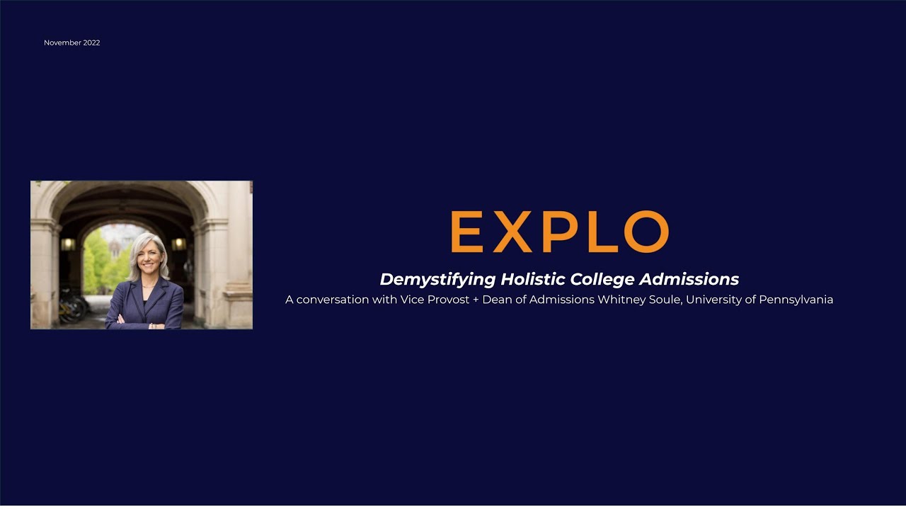 Demystifying Holistic College Admissions