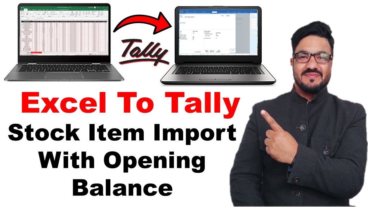 How to import opening stock in tally prime  | Import stock items from excel to tally prime |