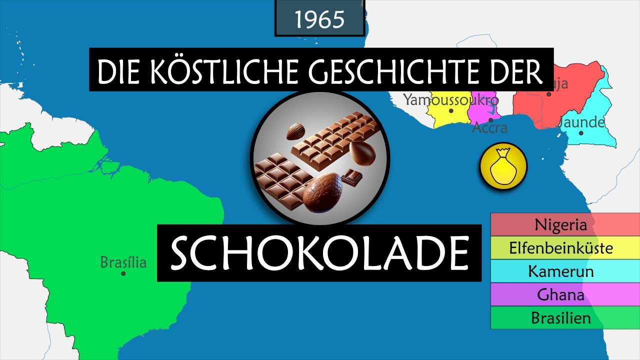 Die Geschichte der Schokolade - Auf einer Karte