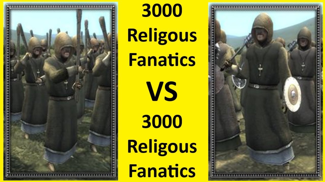 3000 Religous Fanatics Vs 3000 Religous Fanatics //Total War//