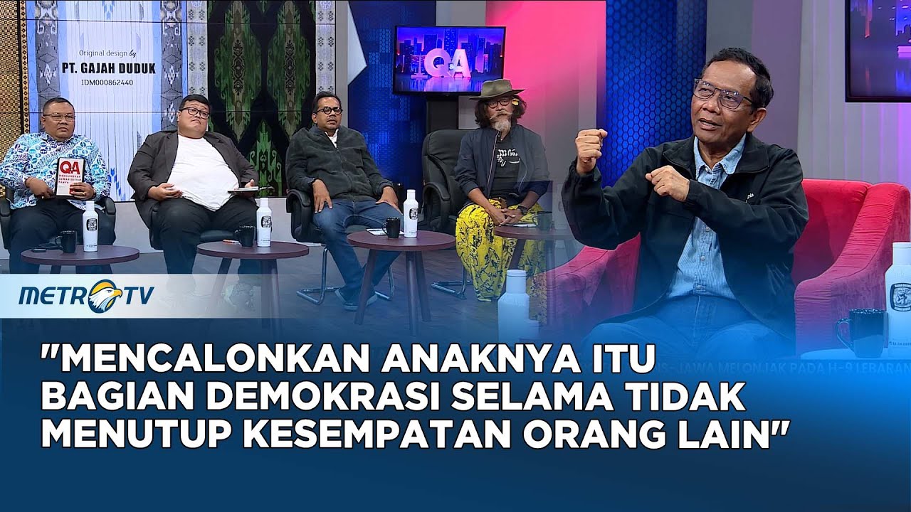 Ini Pendapat Mahfud MD Soal Politik Dinasti Indonesia 