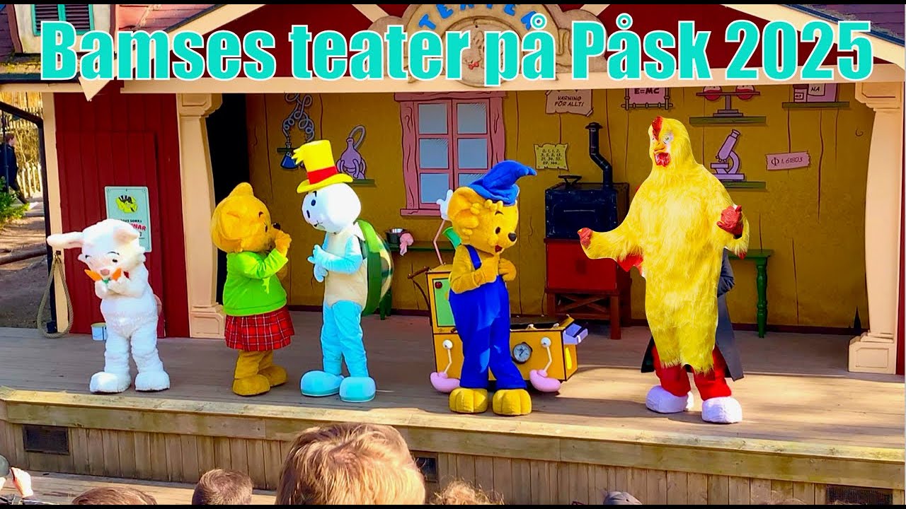 Bamse teater på PÅSK 2025  i Kolmåden -kluriga uppfinnartävlingen bamseteater