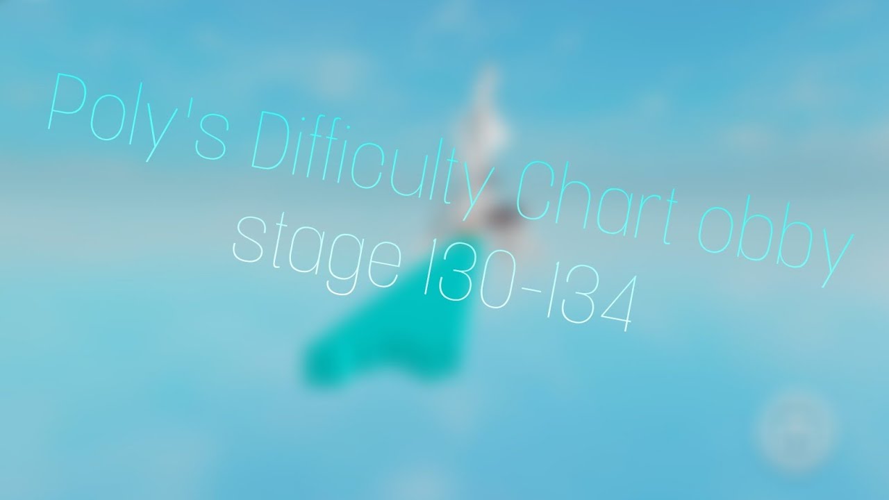 Poly's Difficulty Chart obby | stage 130-134 (mobile)