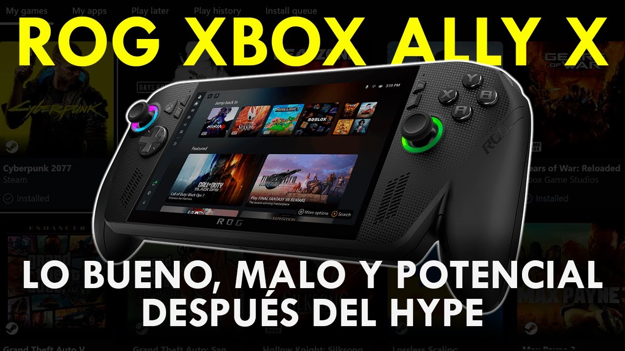 ROG Xbox ALLY X después del HYPE | Lo bueno, lo MALO y potencial