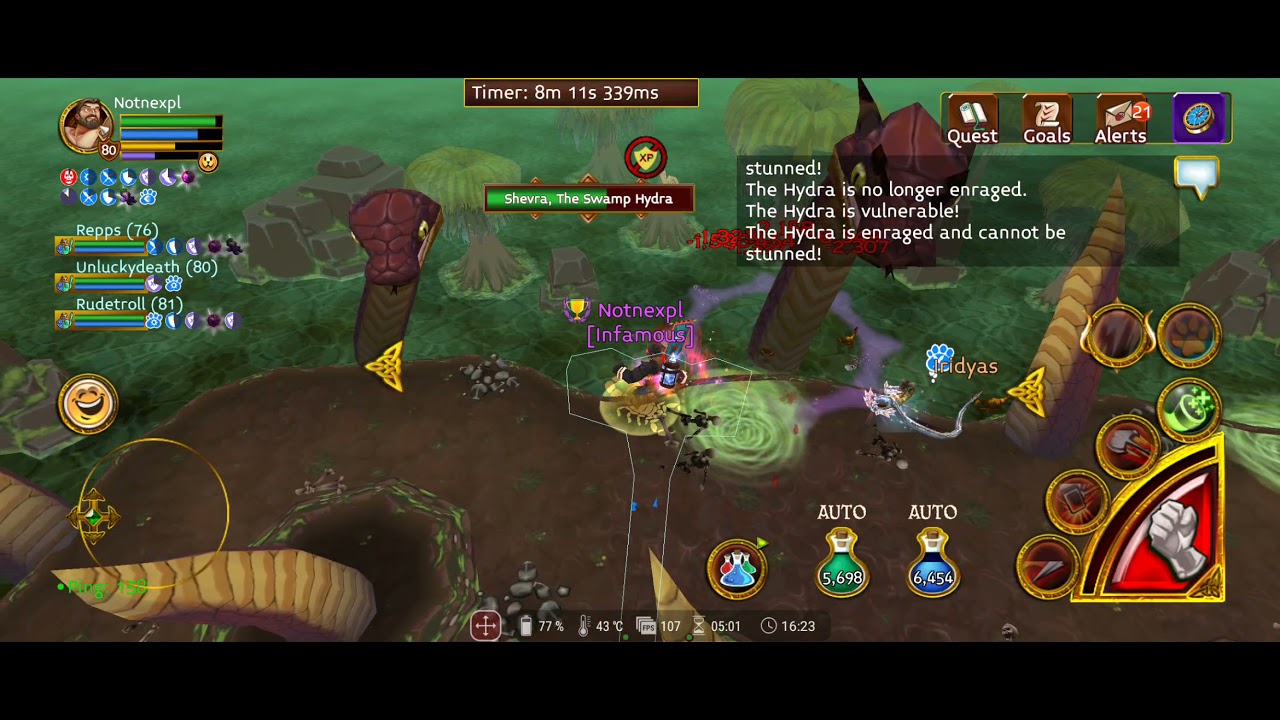 Naked Hydra Hardcore - quick run solo