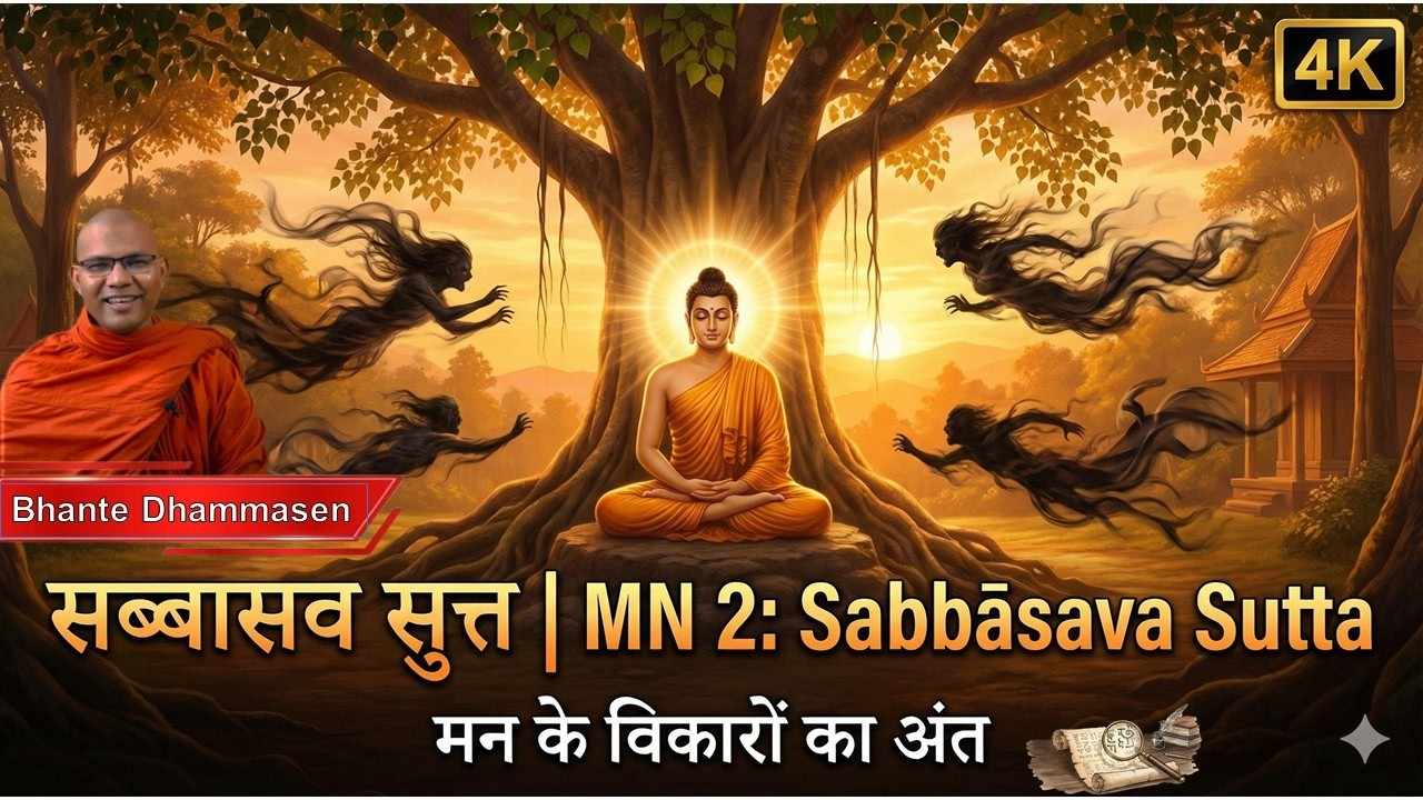 मुक्ति न होने के 7 कारण | आश्रवों को कैसे खत्म करें? अद्भुत | सब्बासव सुत्त -MN | Bhante Dhammasen