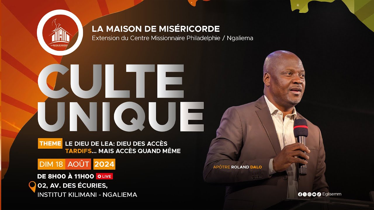 ACCES 2024 - Jour 14 | Culte Dominical | Apôtre Roland DALO