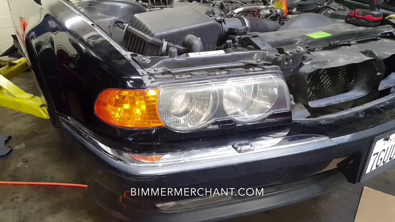 Xenon Headlight Removal BMW E38 740iL