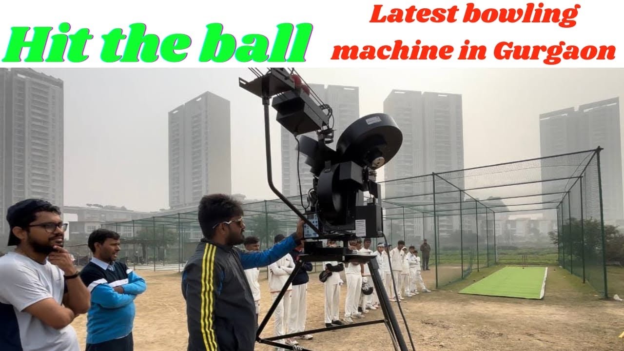 bowling machine in delhi 🤩🤩| vijaydhaiya cricket academy|| arena ground ||#cricket #yantra e3