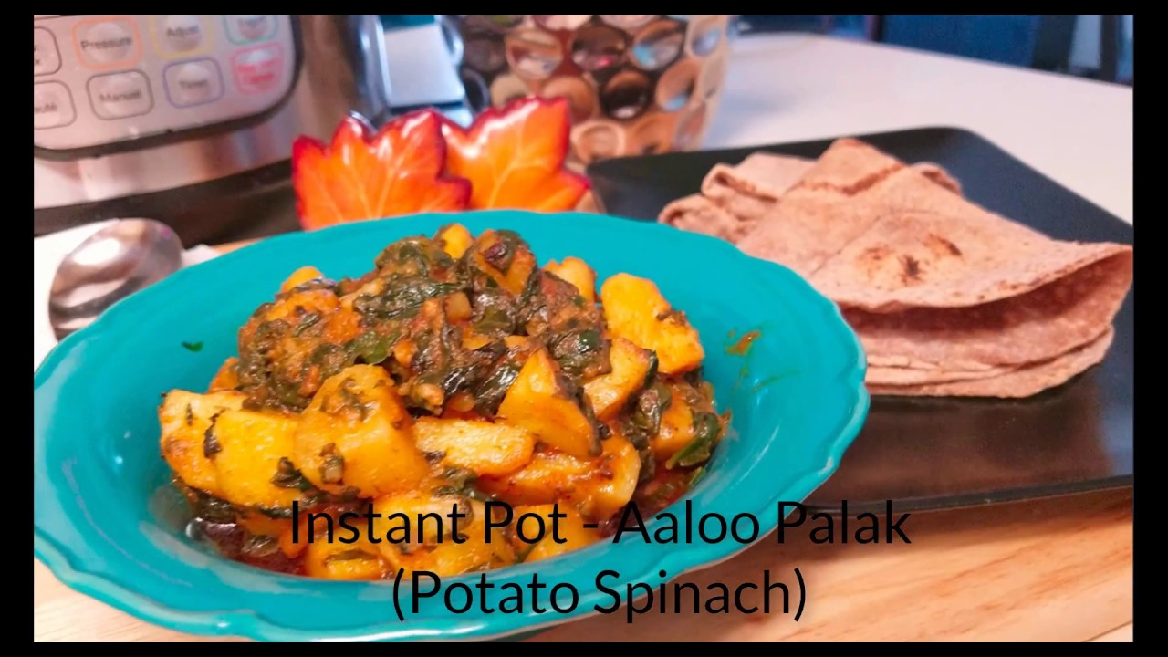 Restaurant style-Aaloo Palak in instant pot-instant pot-one Pot Recipe