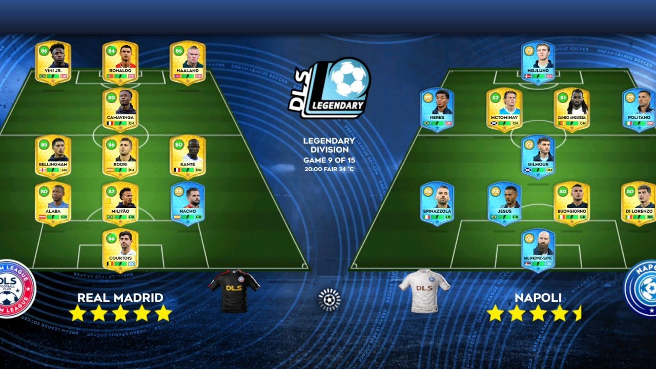 DLS26 REALMADRID VS MALLORCA VS NAPOLI
