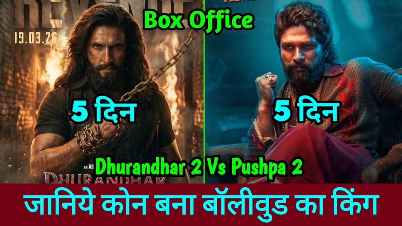 Dhurandhar 2 Vs Pushpa 2 Box Office Collection Day 5 Comparison | Dhurandhar 2 Box Office Collection