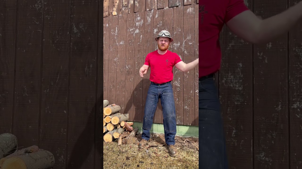 How To Start A BIG Chainsaw Safely. 