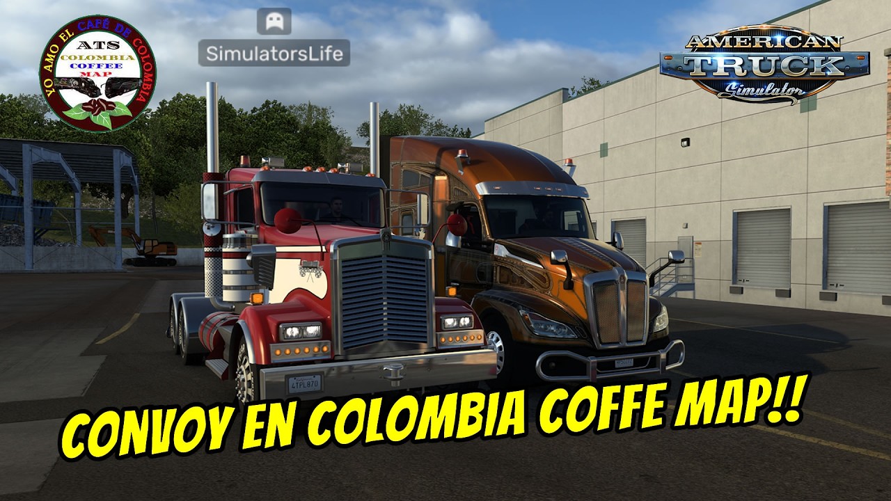 Convoy en el COLOMBIA COFFEE MAP ATS 1.57 #ats #atsmods