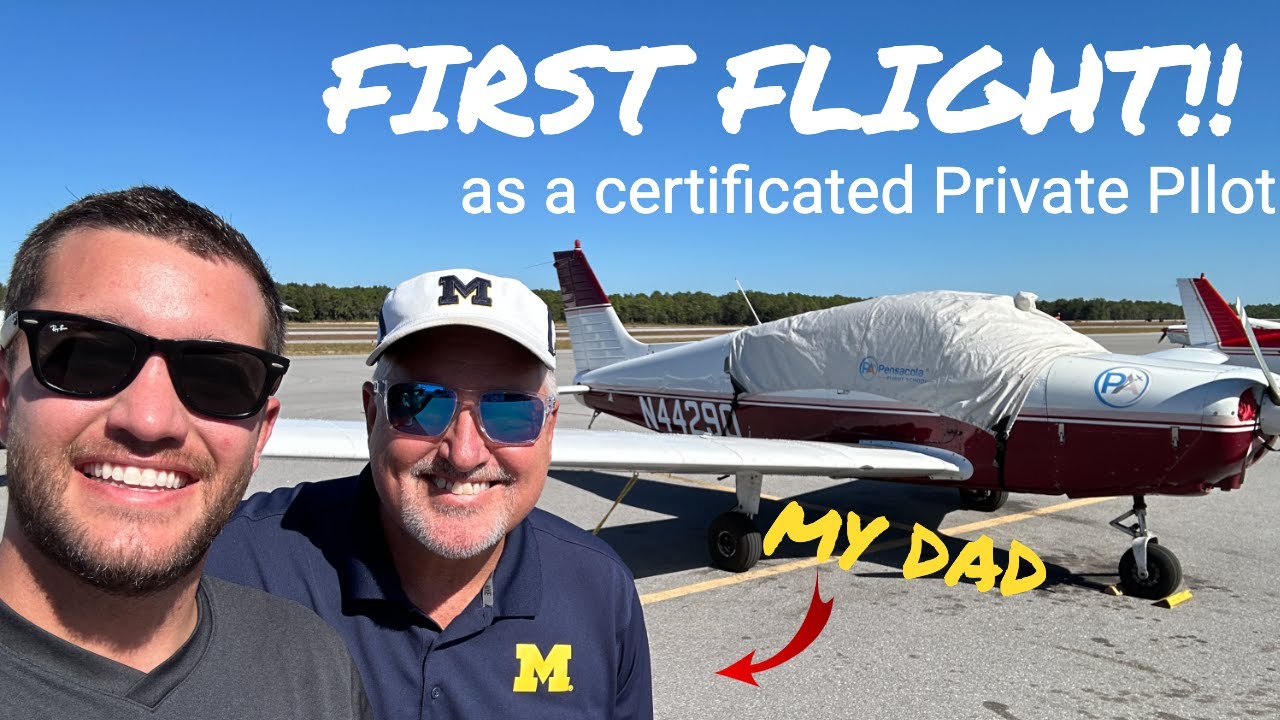 My First Flight as a Private Pilot in the PA-28 Piper Warrior | Pensacola (KPNS) to KMOB
