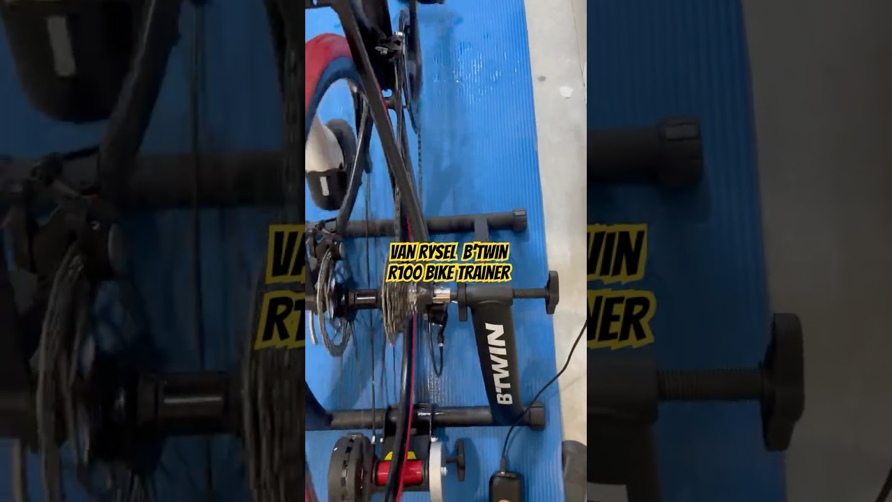 Bought this Bike trainer from Decathlon for my RC500. Its worth every penny! 🔥 #jesus #fyp #cycling