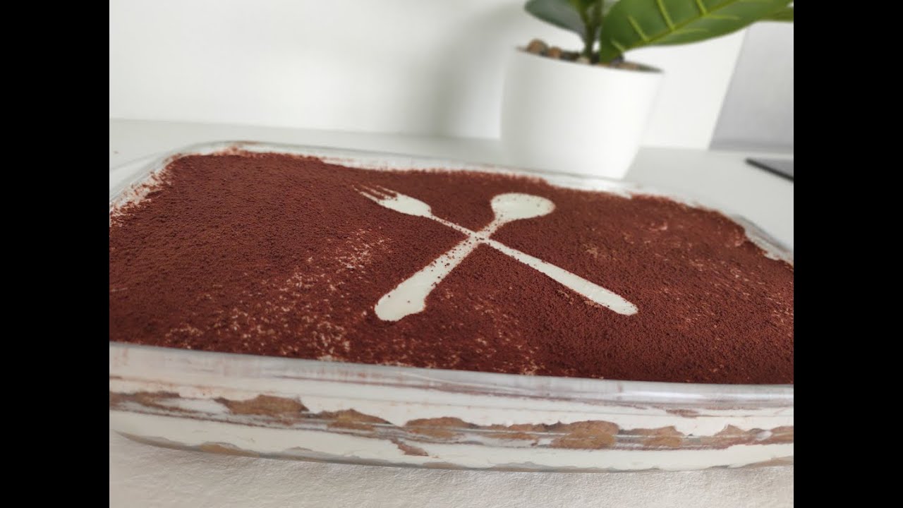 tiramisu sans œufs😋  كيفية تحضير التراميسو بدون بيض