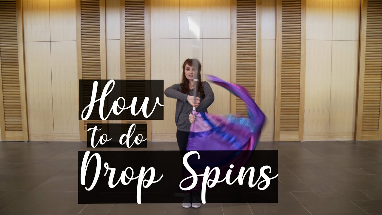 HOW TO DO DROP SPINS | Color Guard Academy
