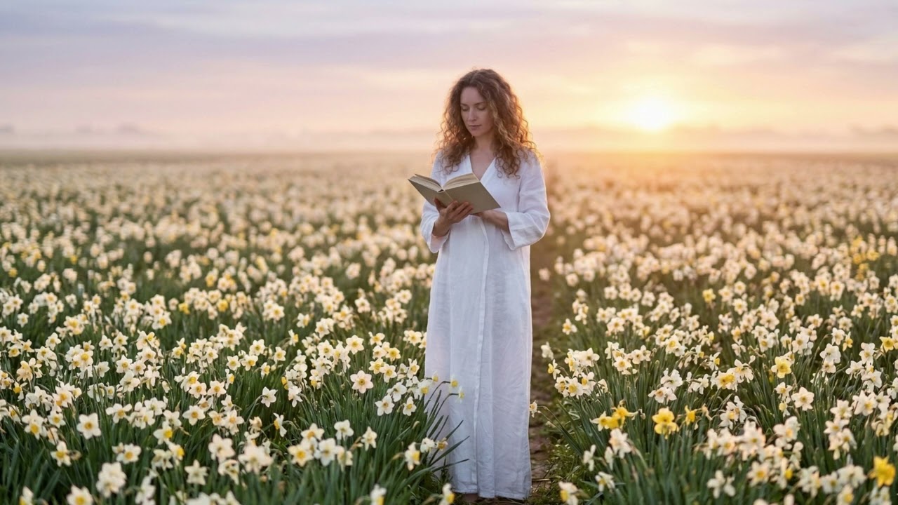 The Woman in White Robe