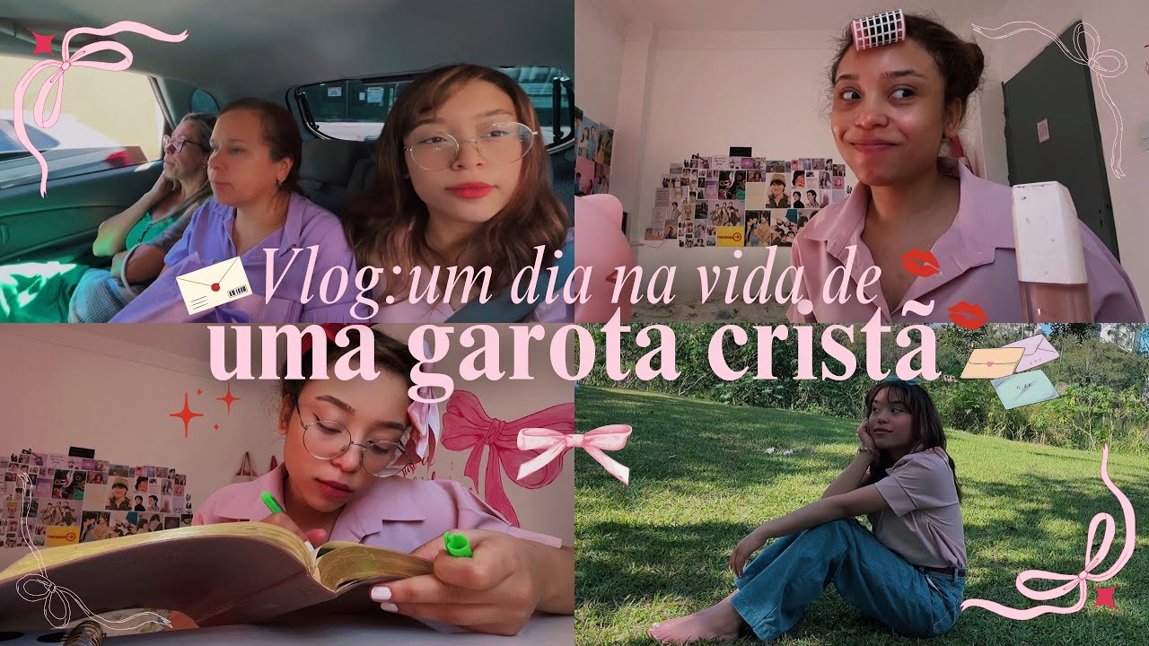 VLOG DE UMA GAROTA CRIST&Atilde; | Um dia no parque, anivers&aacute;rio da minha tia, culto de domingo 💌🎀📝💭💋✨