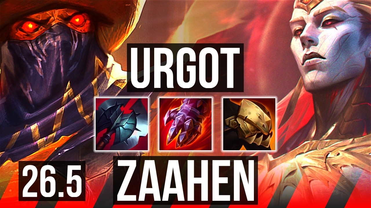 URGOT vs ZAAHEN (TOP) | Perfect KDA: 10/0/4 | EUW Master | 26.5