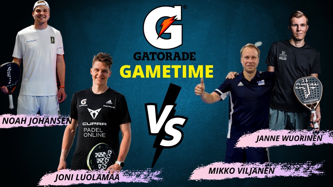 Gatorade GAMETIME | Johansèn & Luolamaa VS. Viljanen & Wuorinen | Finnish Padel Men A 2023