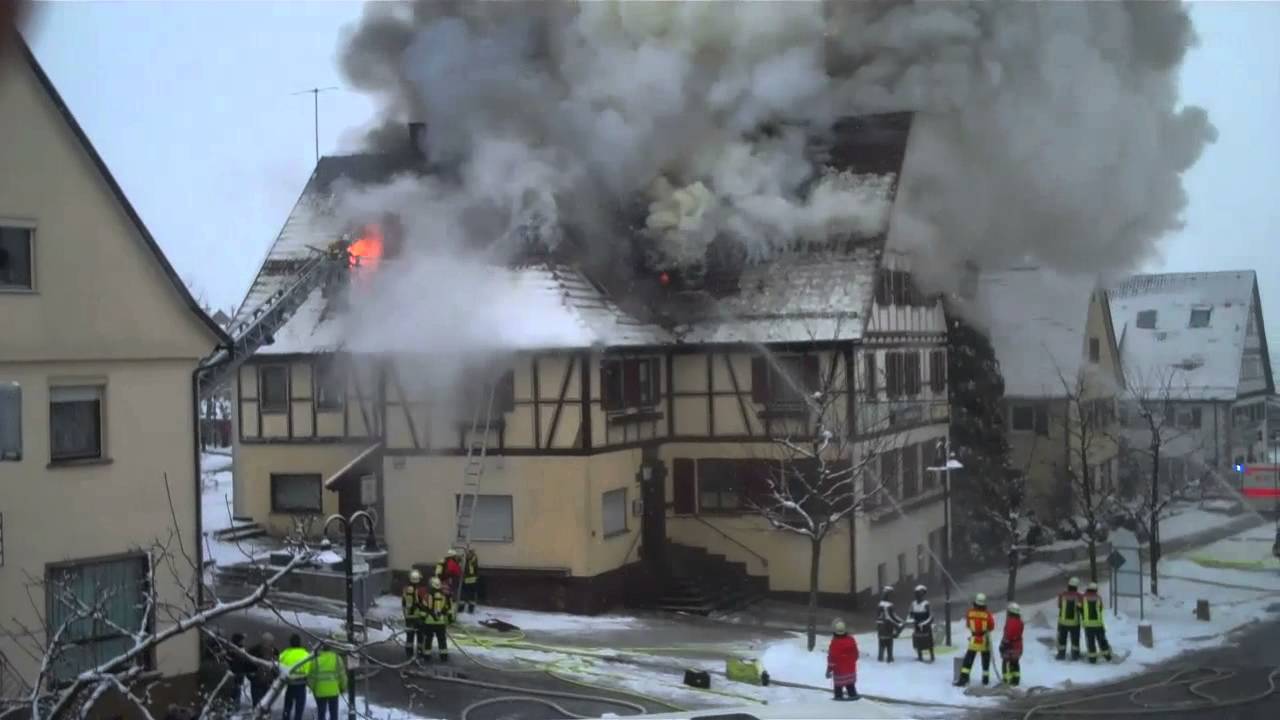 GÄUBOTE: Brand Deckenpfronn Gasthaus Hirsch 15.2.2013