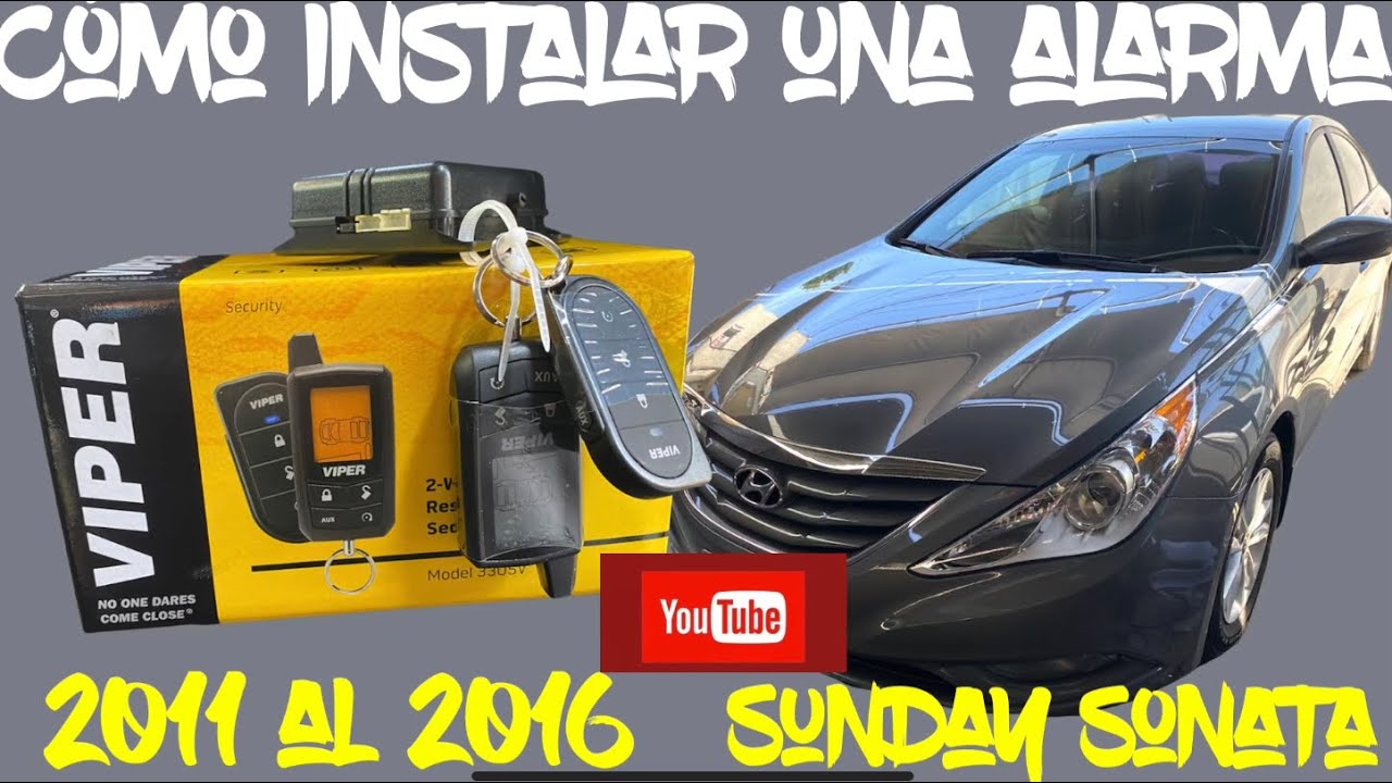 Cómo se instala una alarma de carro paso a paso 2011 al  2015 Hyundai Sonata