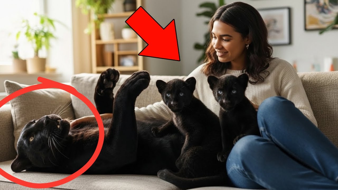 I Rescued a Dying Kitten… But It Grew Up Into a REAL BLACK PANTHER! 😱🐆 Shocking Twist + Cute Cubs!