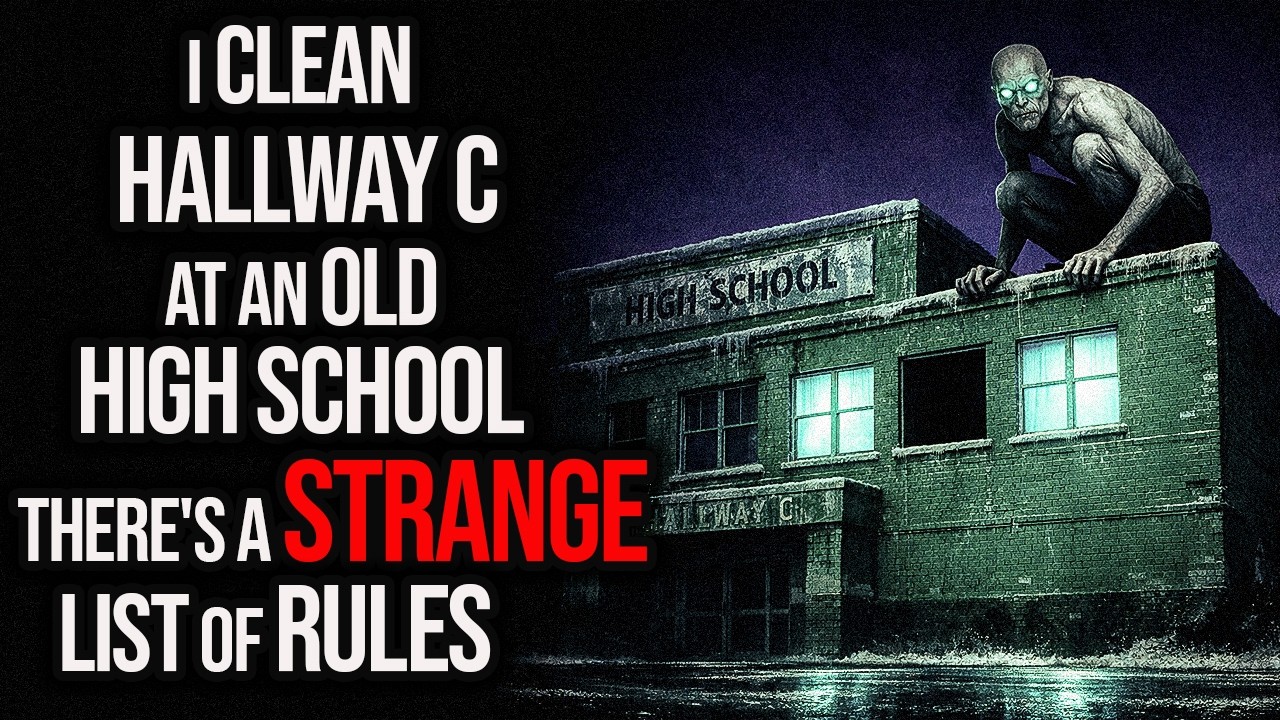 I Clean Hallway C at an Old High School. There's a STRANGE list of rules.