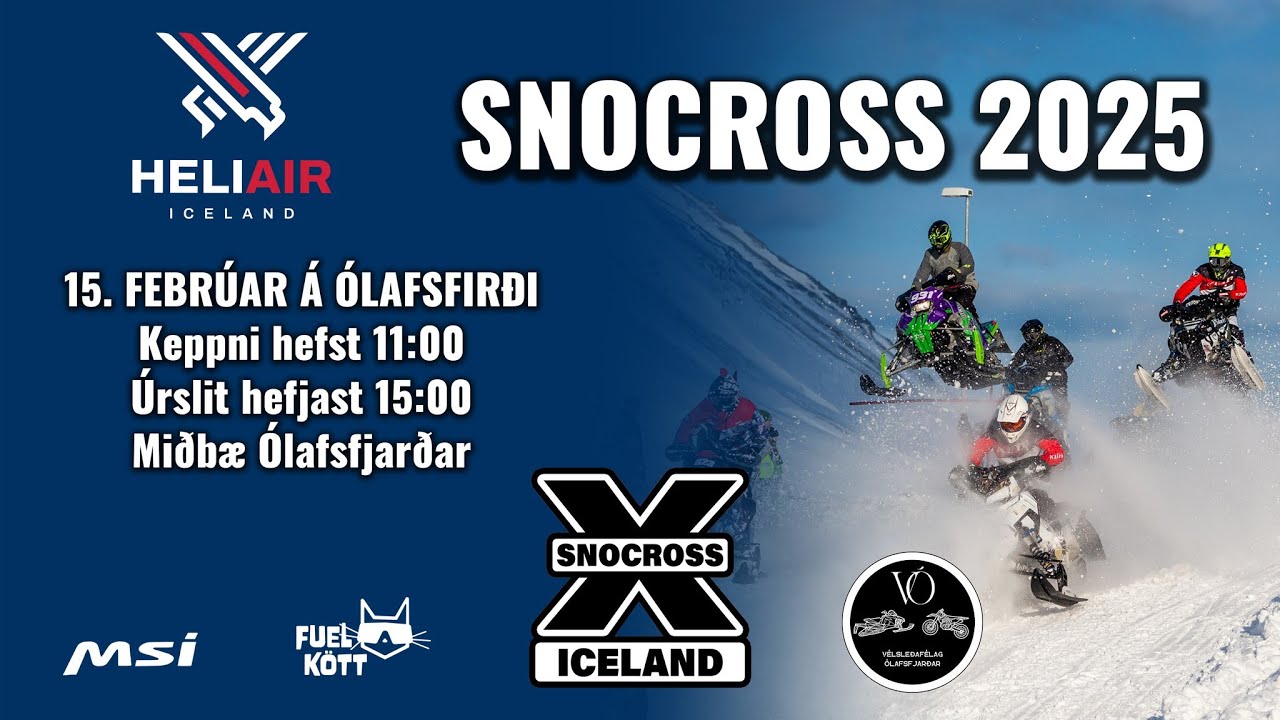 HELI AIR SNOCROSS ÓLAFSFIRÐI 15. FEB 2025