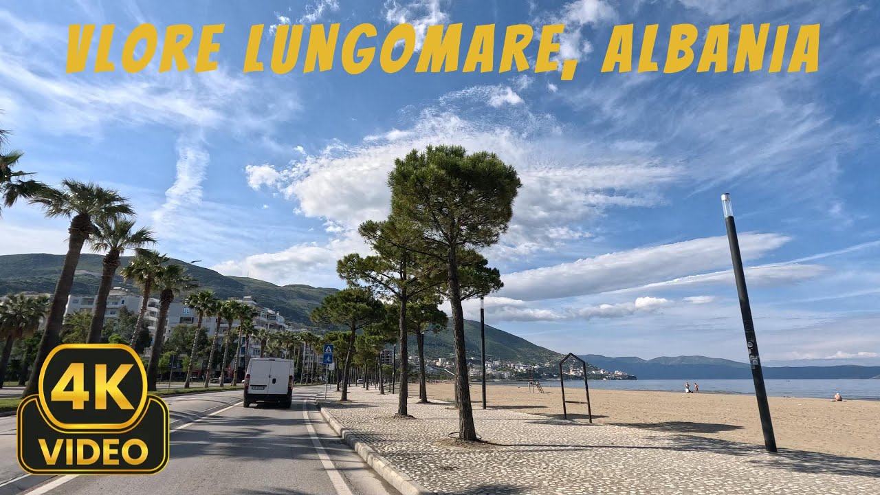 Vlore Lungomare Albania | 4K Video