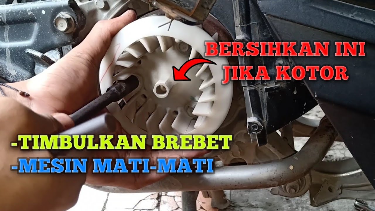 Kotor banget, cara bersihkan spul honda beat