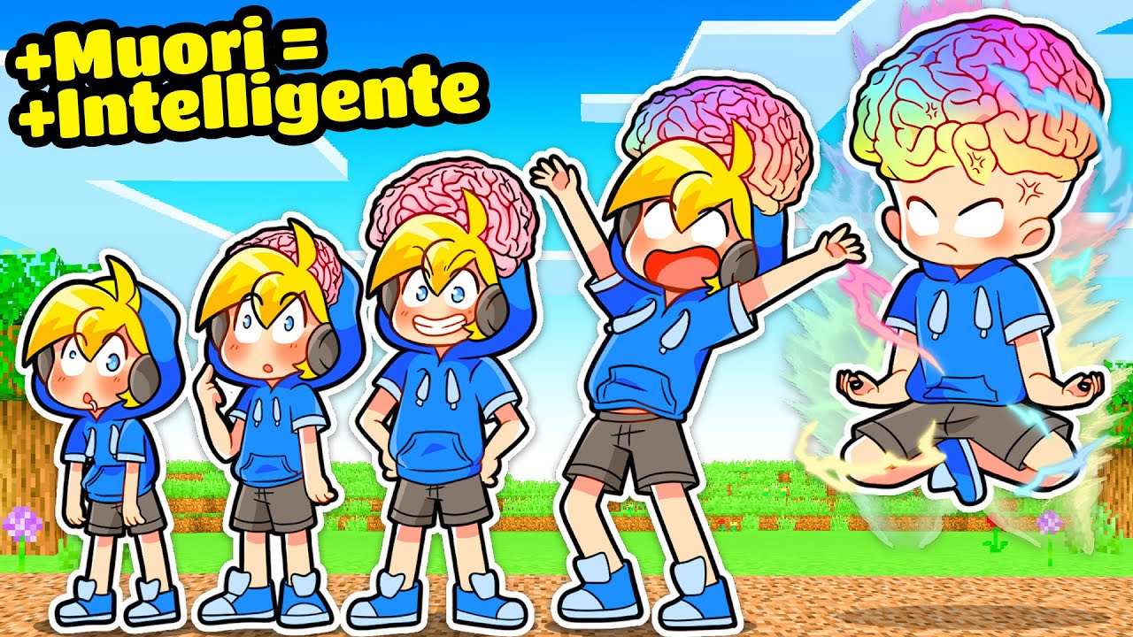 SE SBRISER AD OGNI MORTE DIVENTASSE PI&Ugrave; INTELLIGENTE Su Minecraft!