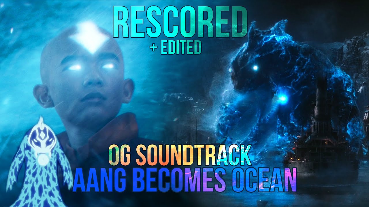 "Ocean Spirit Aang Defeats Fire Nation" with the cartoon's soundtrack | Avatar Netflix Live Action