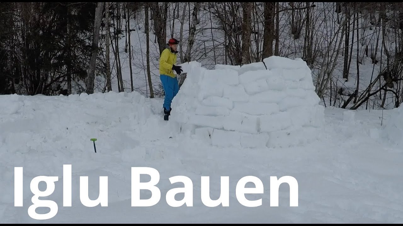 Iglu bauen -  wie könnt ihr selbst ein Iglu Bauen?