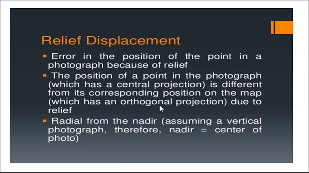 Relief displacement - Aerial Photogrammetry , Unit 5 (Advance Surveying)