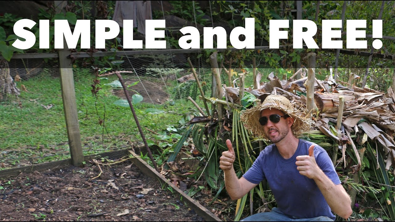 Build a SUPER EASY Compost Pile (No Tumblers, No Bin, No Problem!)
