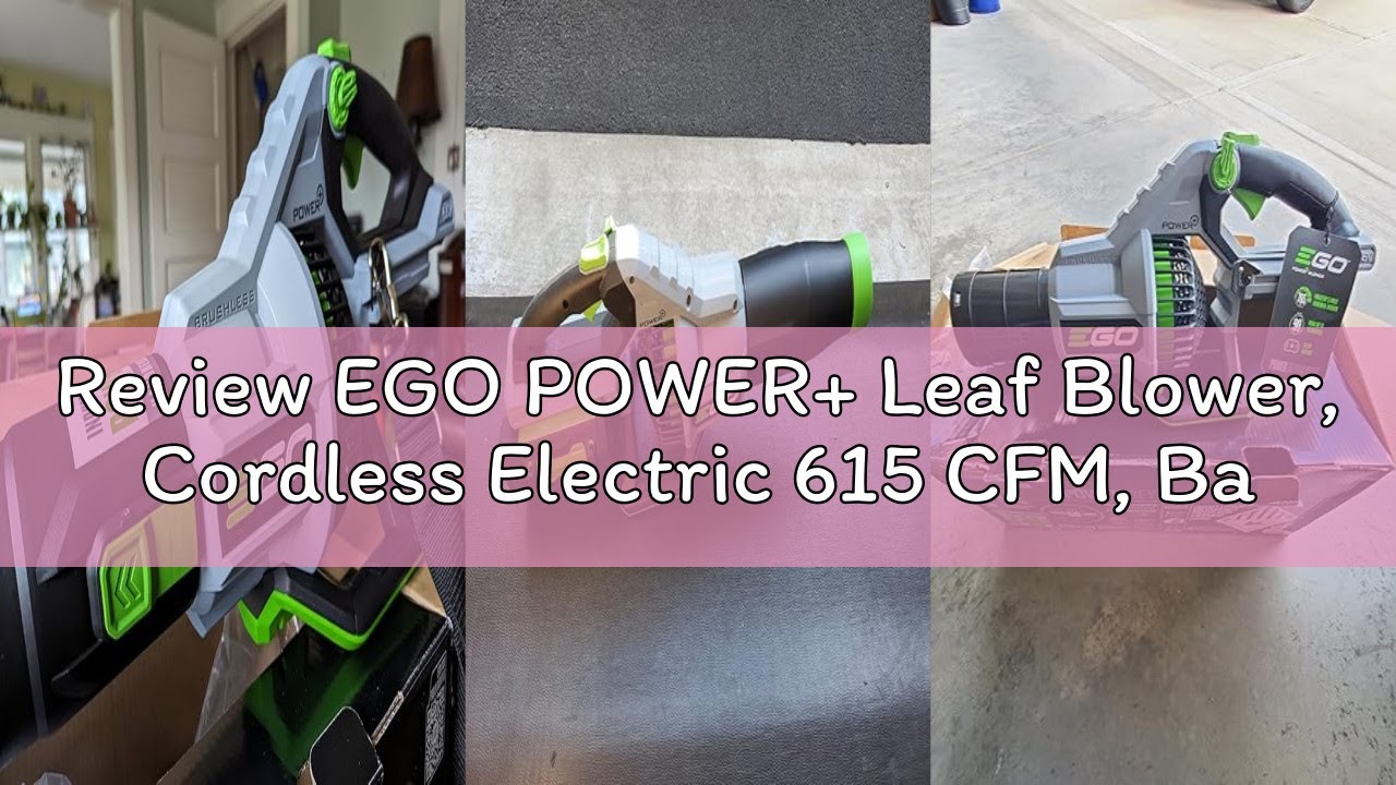Review EGO POWER+ Leaf Blower, Cordless Electric 615 CFM, Battery and Charger Not Included - LB6150