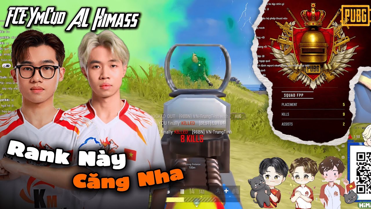 PUBG Himass & YmCud &ndash; X&agrave;o X&aacute;o Rank Survival Cực Căng | Highlight Stream Mới Nhất