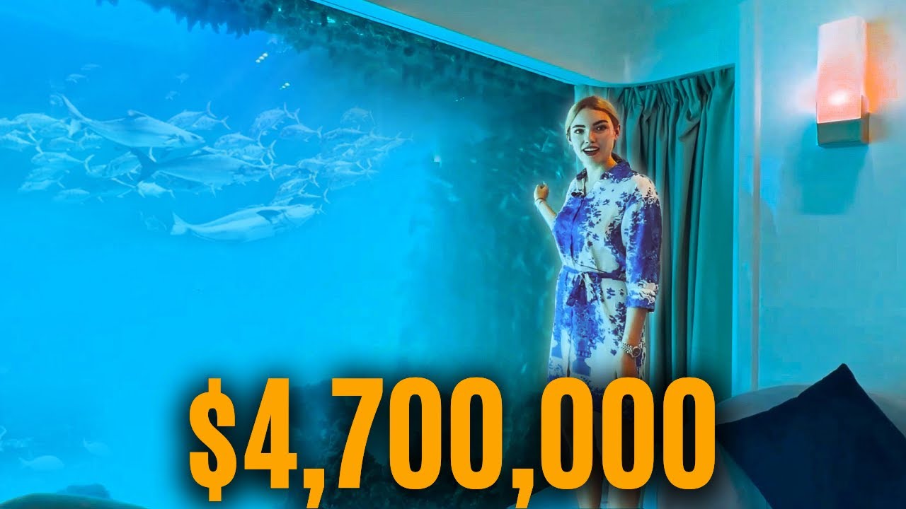 Inside $4,700,000 Floating Sharks Villa in World Islands Dubai🦈