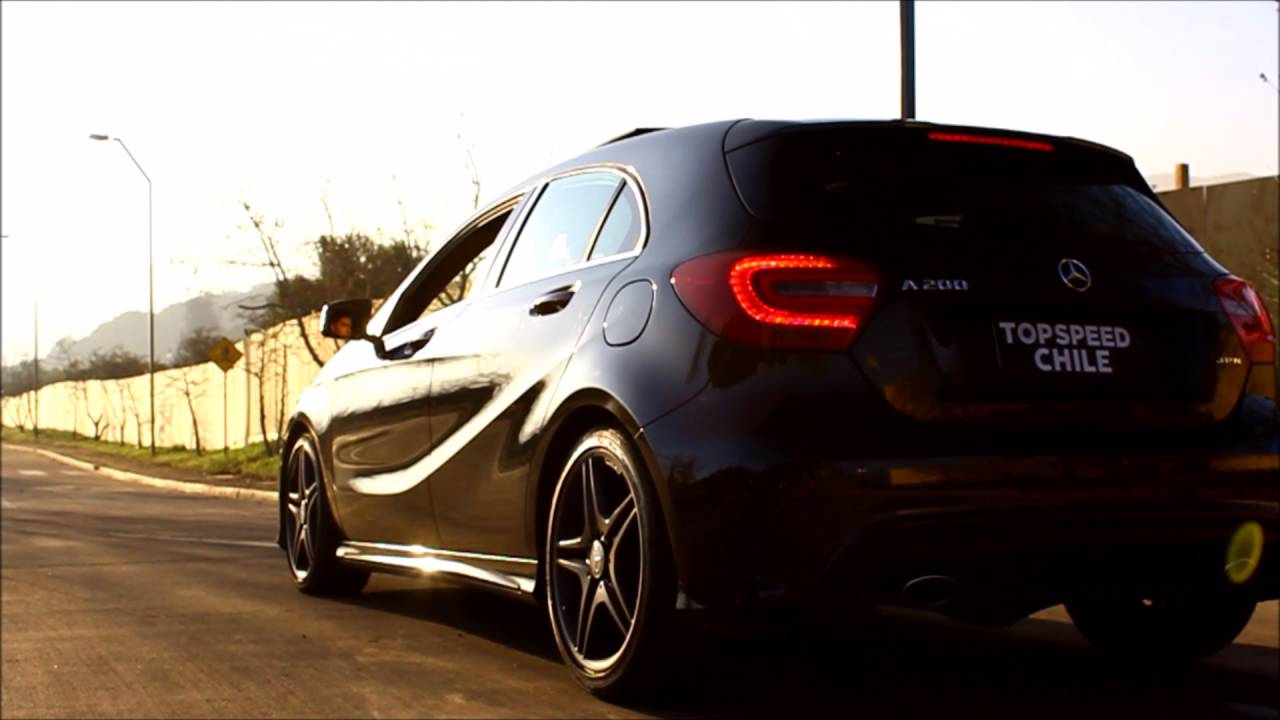Mercedes-Benz A200 | Acceleration, details, sound in tunnel, onboard and more ! | TopSpeed Chile