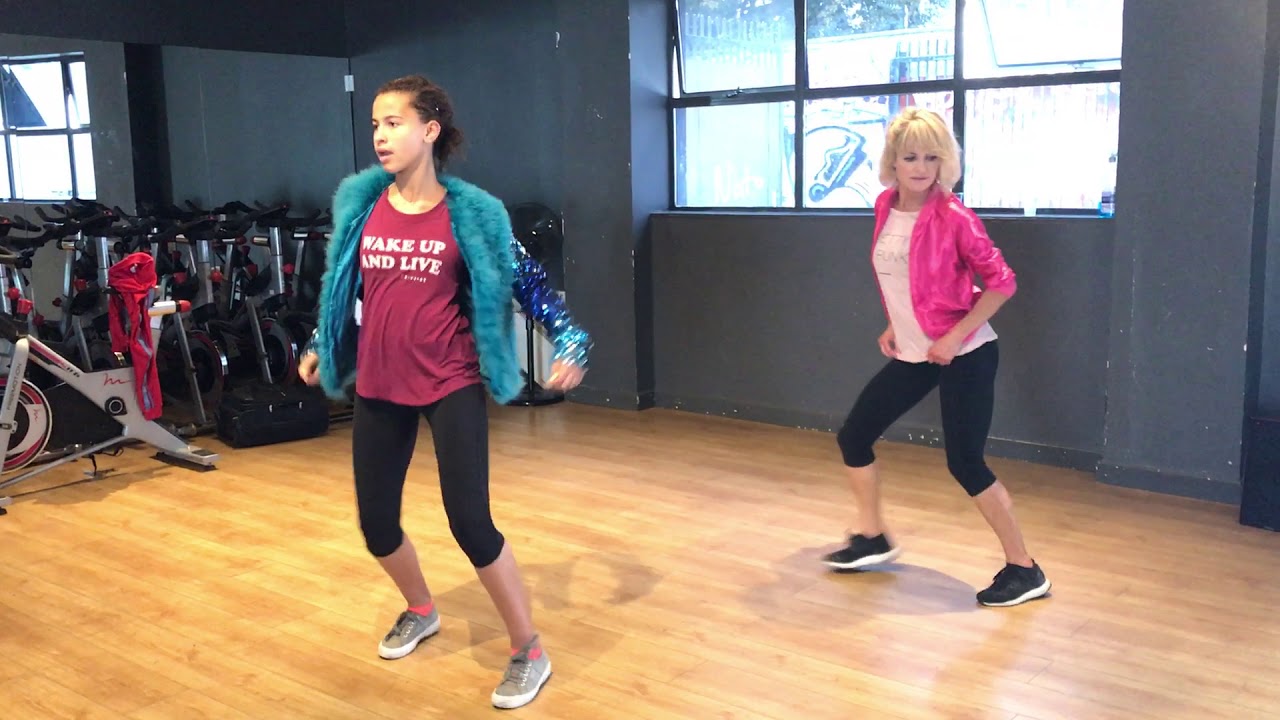 Studio rehearsals with actress Ashley Aufderheide for the movie 