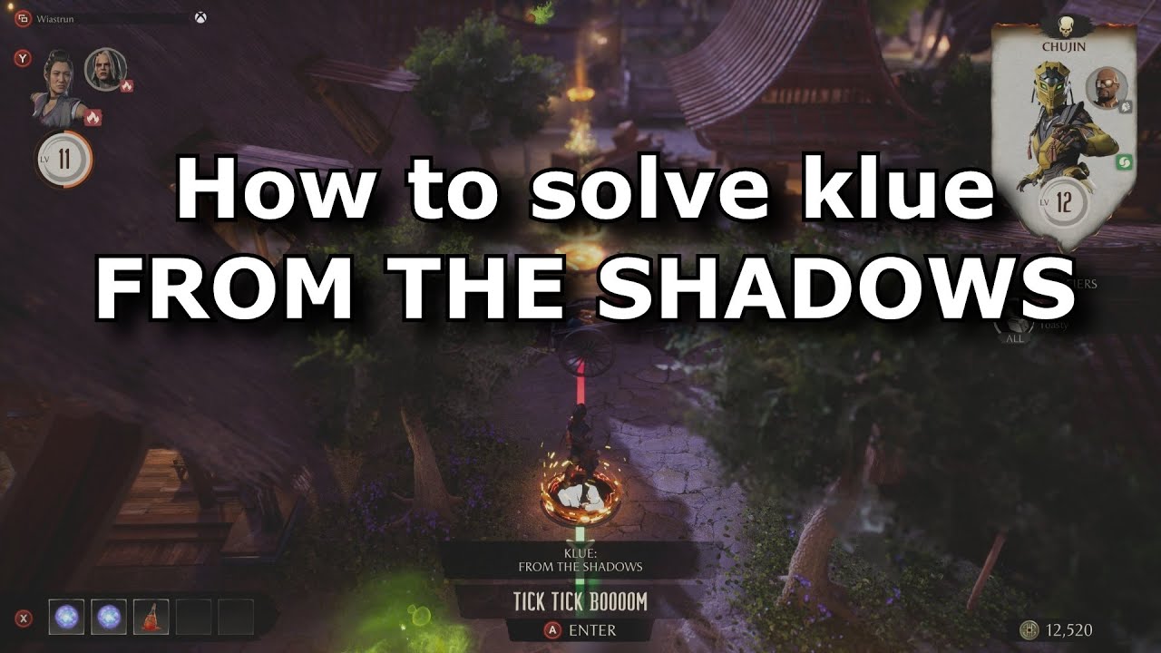 MK1 Invasions - How to solve klue FROM THE SHADOWS in Sun Do Festival mesa (Season of Reptile)