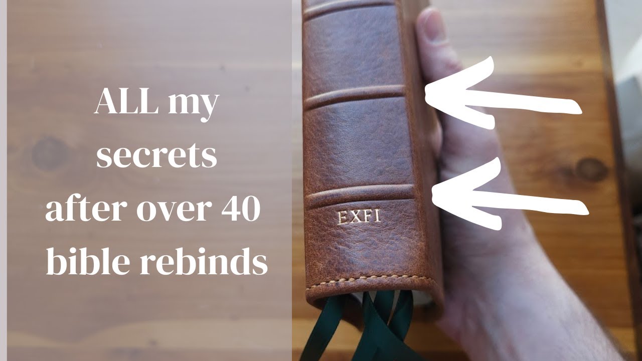 How to get CRISP raised hubs on a bible rebind (My Old Way)