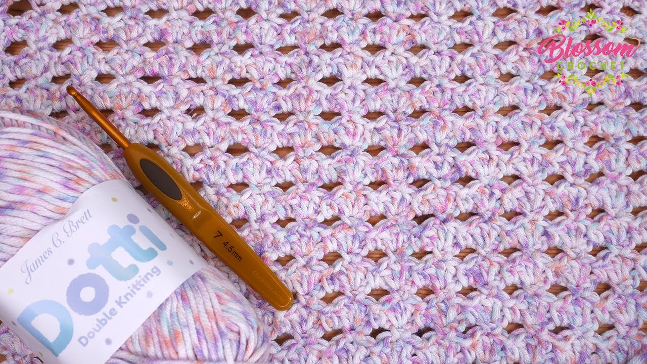 Absolutely beautiful shell stitch crochet blanket pattern tutorial 🧁💕