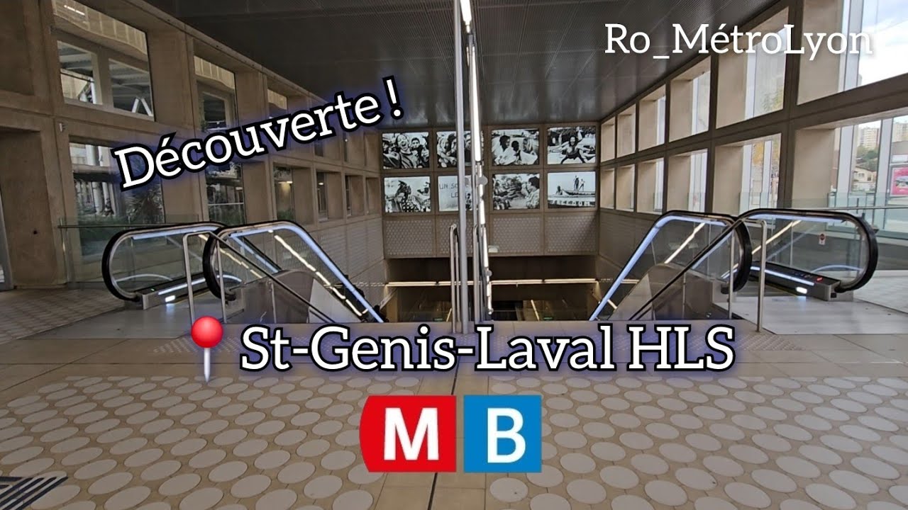 Découverte de la station St-Genis-Laval Hôp. Lyon Sud du Métro B de Lyon !