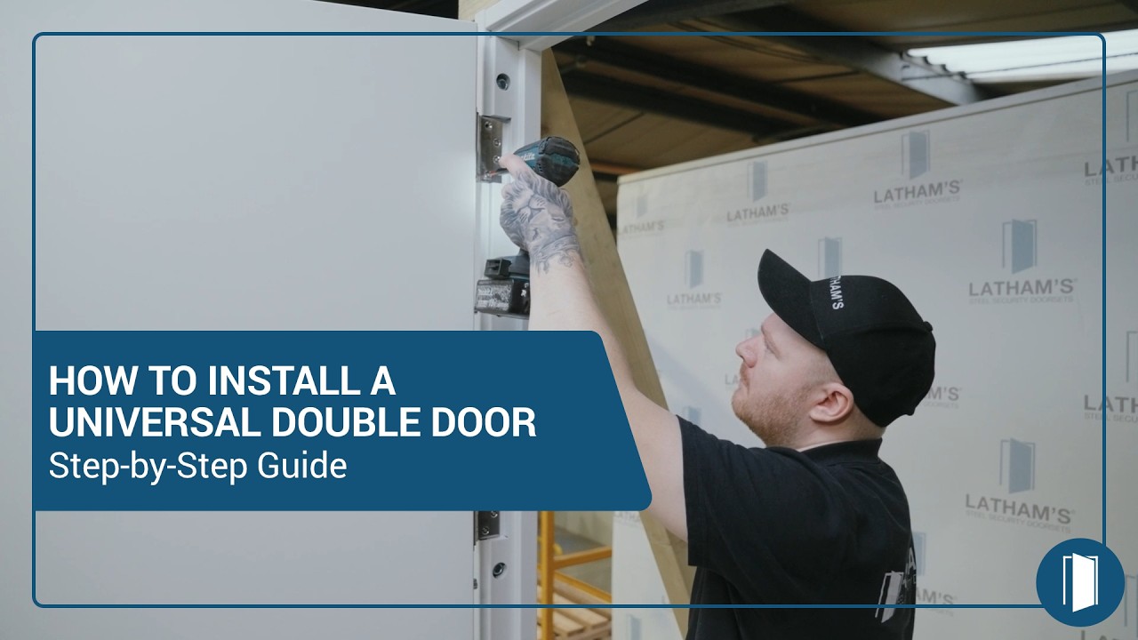 Как установить универсальную двустворчатую дверь — пошаговая инструкция